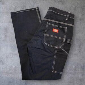 Dickies Black Carpenter Jeans with White Stitching – Size 5/27
